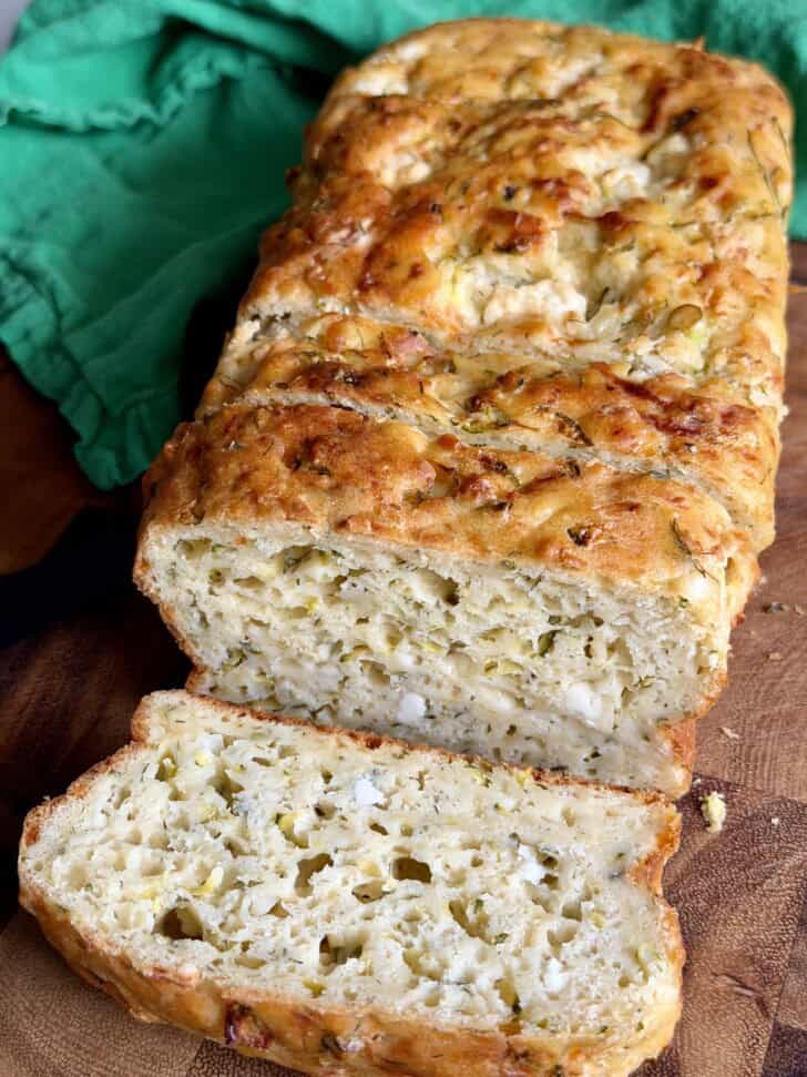 zucchini + feta loaf