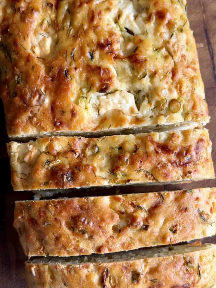 zucchini + feta loaf