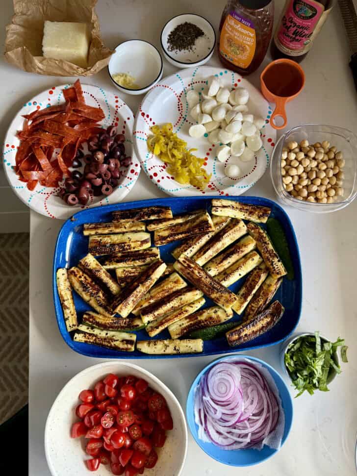 grilled zucchini italian salad