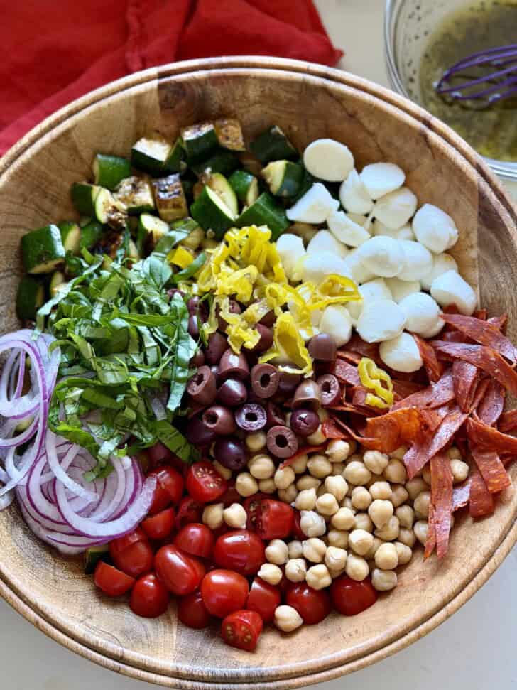grilled zucchini italian salad