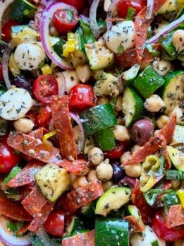 grilled zucchini italian salad