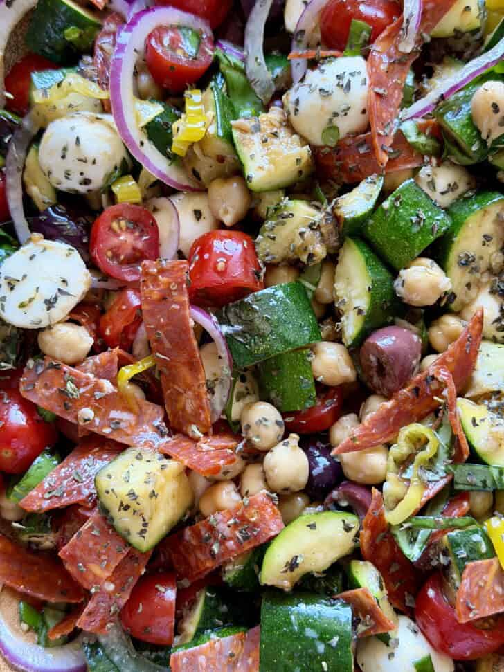 grilled zucchini italian salad