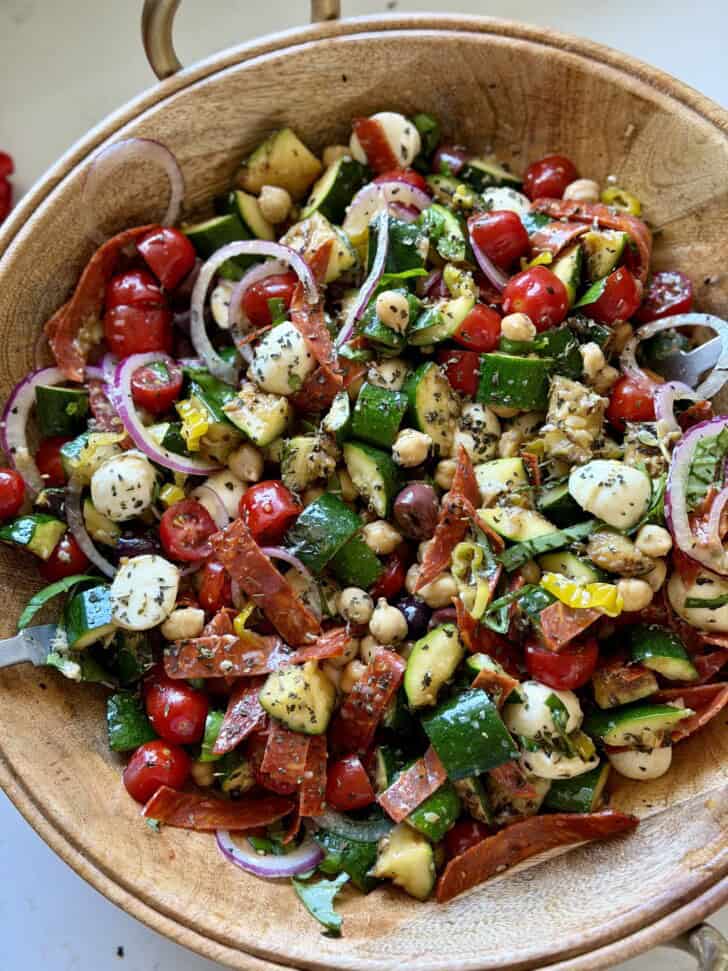 grilled zucchini italian salad