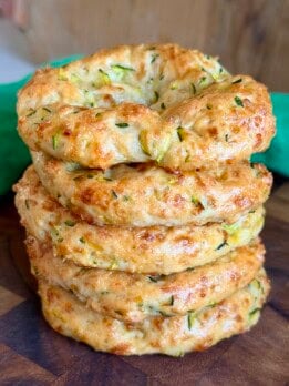 easy zucchini cottage cheese flagels