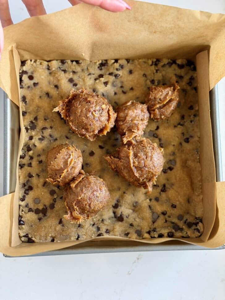 no bake healthier caramel cookie bars