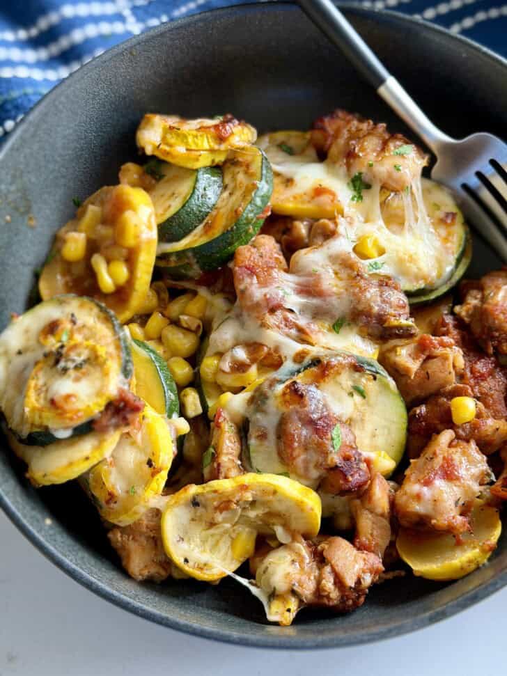 chicken zucchini corn bake