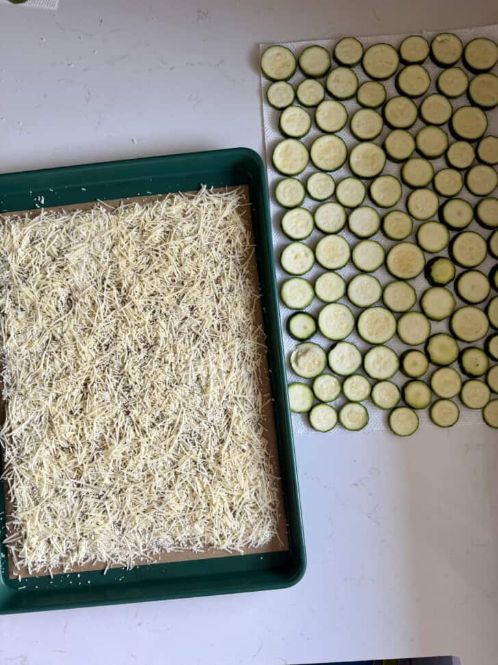 2 ingredient parmesan zucchini chips