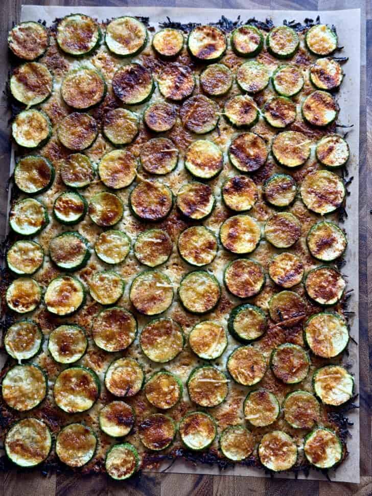 2 ingredient parmesan zucchini chips