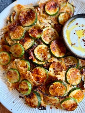 2 ingredient parmesan zucchini chips