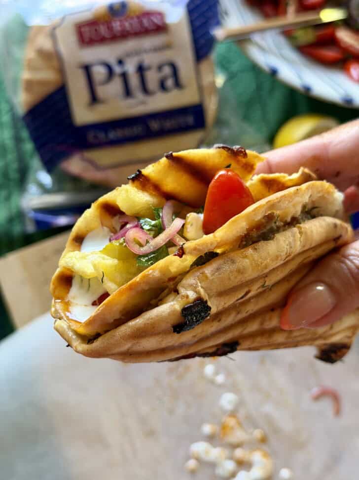 crispy lebanese beef wraps