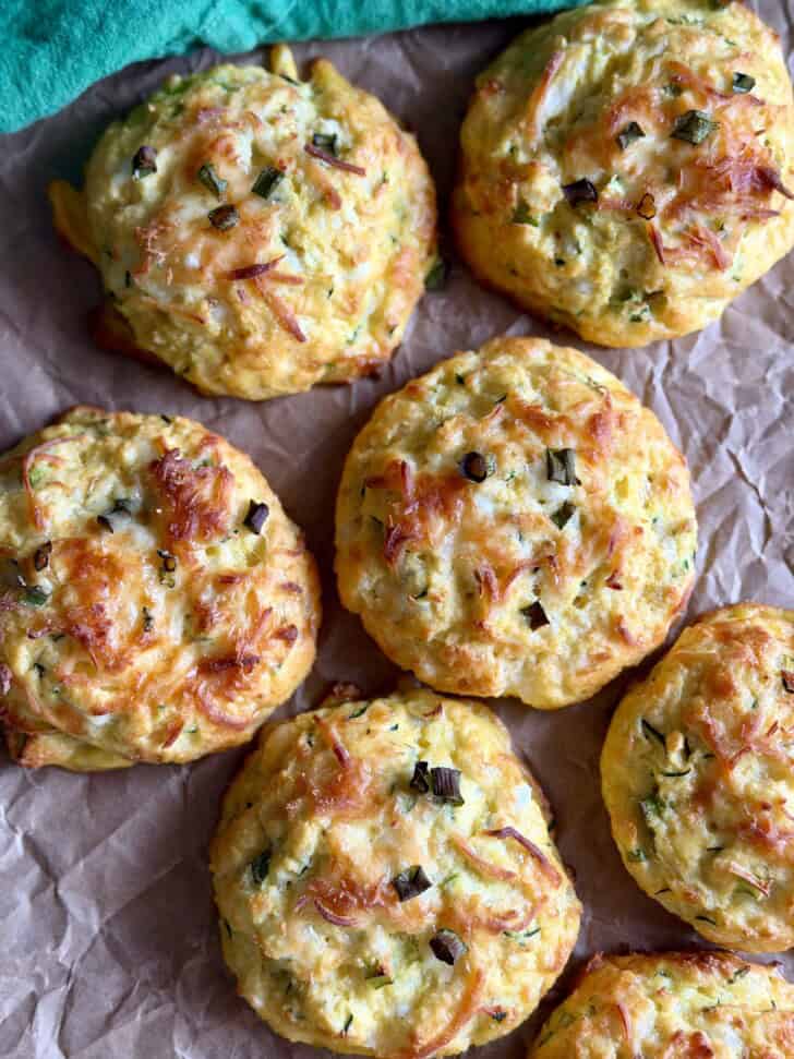 zucchini feta egg biscuits