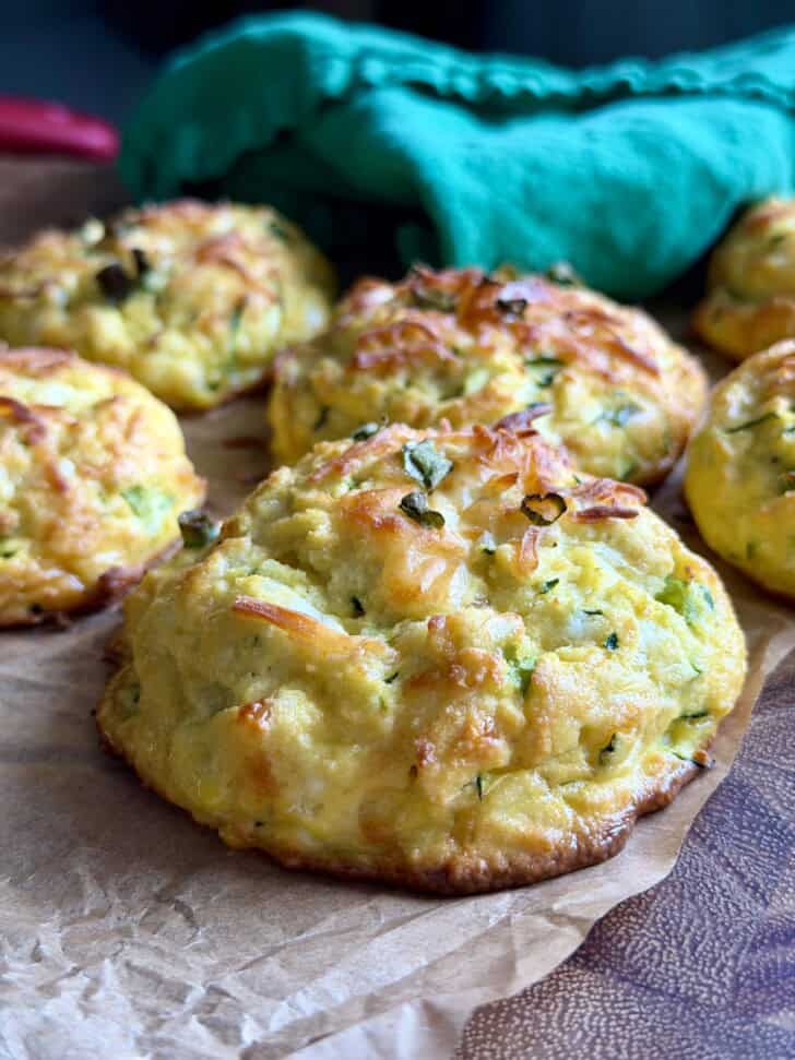 zucchini feta egg biscuits
