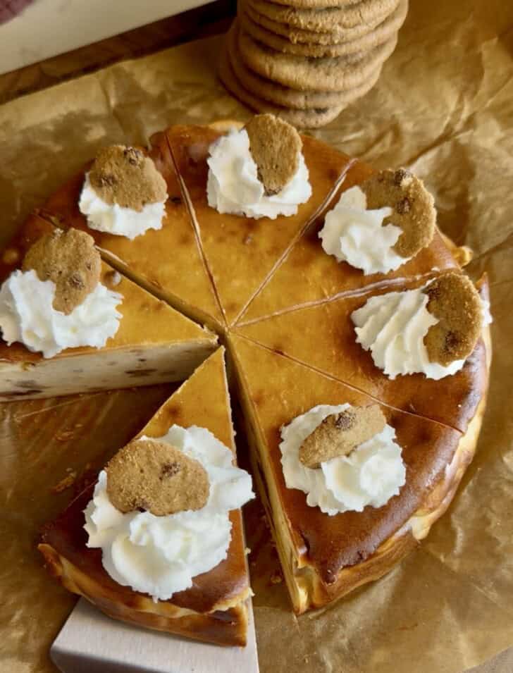 easy cookie basque cheesecake