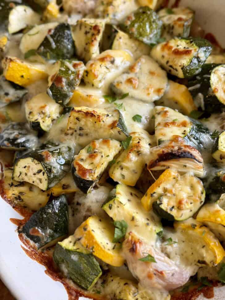 baked cheesy zucchini meatballs