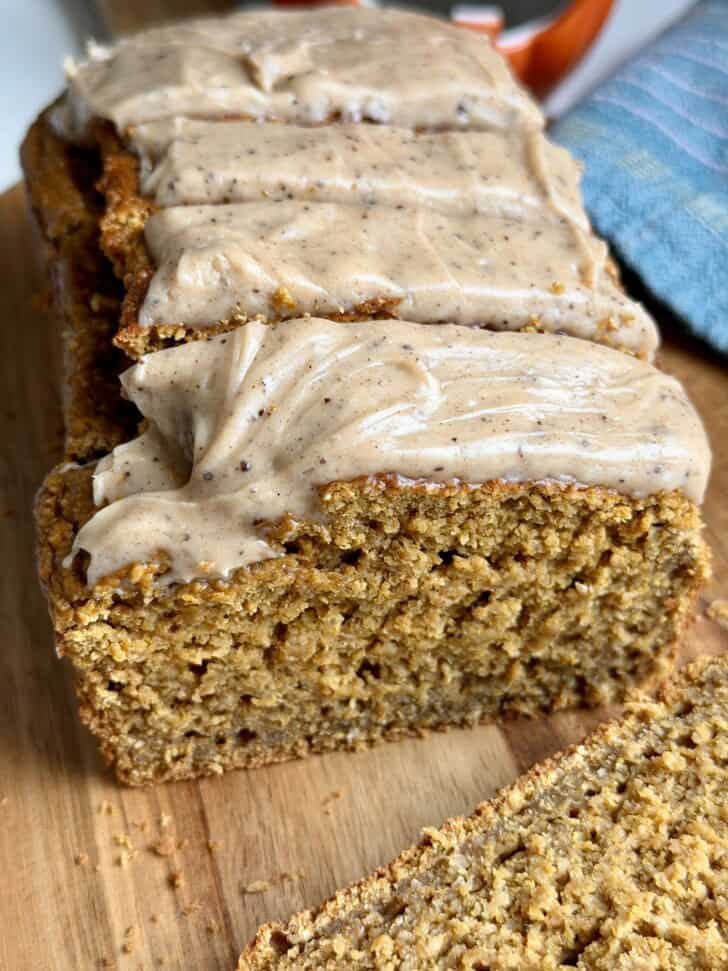 healthy pumpkin oat bread