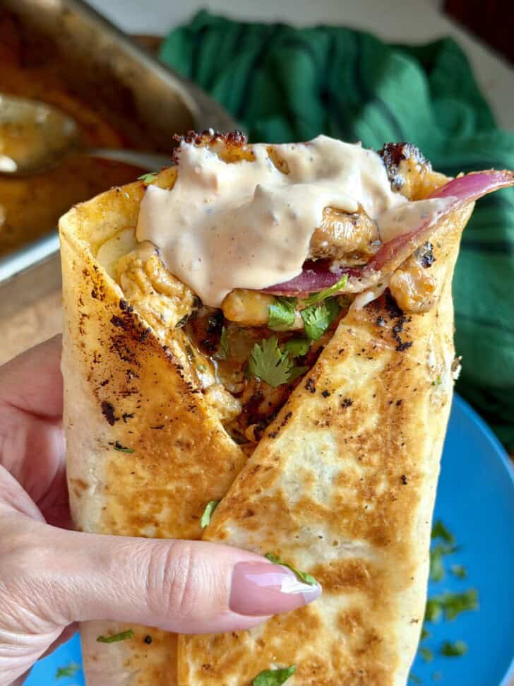 sheet pan chicken fajitas
